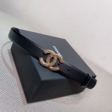 Chanel Leather belt Black