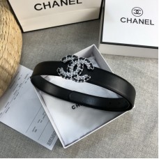 Chanel Belts 30mm Calfskin Black1