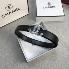 Chanel Belts 30mm Calfskin Black2