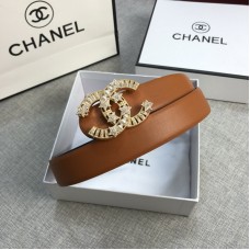 Chanel Belts 30mm Calfskin Brown