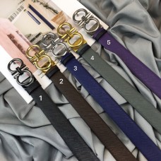 Ferragamo Calfskin Belt 2.5cm Five Colors