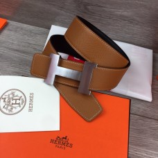 Hermes H Belt Epsom Leather Brown