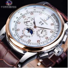 FS Shanghai Movement Inlaid Brick Automatic Hollow Business Waterproof Watch