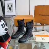 Louis Vuitton New in 2021 Metropolis Flat Ranger Boots Black 1A952J