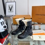 Louis Vuitton New in 2021 Metropolis Flat Ranger Boots Black