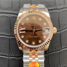 Rolex Women's Diamond Watch Rose Golden