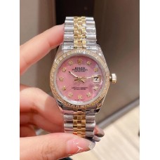 Rolex 31mm Date Watch In Pink