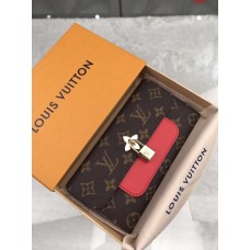 Louis Vuitton Monogram Canvas Long Wallet M62566 Red