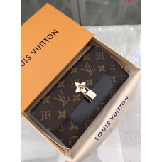 Louis Vuitton Monogram Canvas Long Wallet M62577 Black