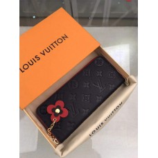 Louis Vuitton Blooming Flowers Leather Wallet Black