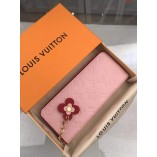 Louis Vuitton Blooming Flowers Leather Wallet Pink