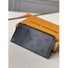 Louis Vuitton Discovery Pochette Taga Coin Wallet Black