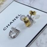 Chanel CNC Carved Diamond Separation Earrings