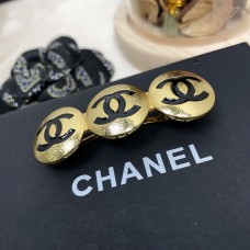 Chanel Code H296 Golden Black Habel Hairpin