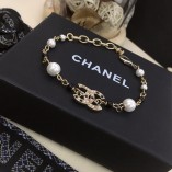 Chanel Code H1357 Black And White Pearl Classic Bracelet