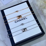 Chanel CNC Carved Diamond Glossy Necklace