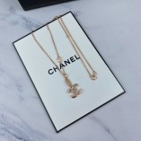 Chanel Thick Double-layer Classic Double C Necklace Gold