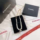 Chanel Anniversary Double C Pearl Necklace