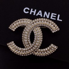 Chanel Code A129 Big C Double Row Pearl Brooch