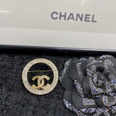 Chanel Code A353 Double C Inside The Big Circle Brooch