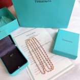 Tiffany & Co. Diamonds By The Yard 14k Rose Gold Sweater Necklace