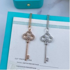 Tiffany & Co.Crown Key Pendant With Diamonds