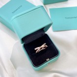 Tiffany & Co.X Wide Ring In Rose Gold With Diamonds