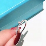 Tiffany & Co. Diamond Wire Band Ring In White Gold