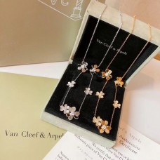 Van Cleef & Arpels Frivole Clover Necklace 6 Flowers With Bricks