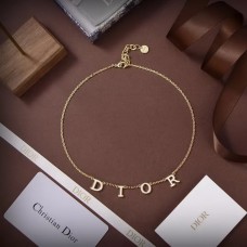 Dior Evolution Necklace Gold-Finish Metal and White Crystal