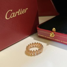 Cartier Rivet Half Diamond Ring