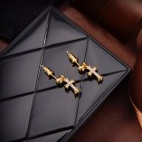 Chrome Hearts Three-dimensional Cross Nail Earrings B