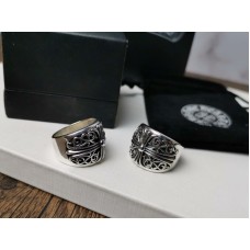 Chrome Hearts Vintage Luxury Wide Face Varved Rings