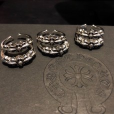 Chrome Hearts Cross Flower Cross Opening Rings Without Diamond