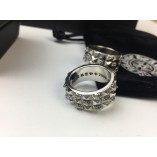 Chrome Hearts Three Layers Cross Flower Ring