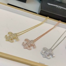 Chrome Hearts Scout Flower Inlaid Diamond Pendant