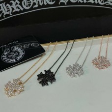 Chrome Hearts Full Diamond Hollow Cross ? Necklace Four Colors