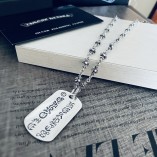 Chrome Hearts Letter Pendant Necklace