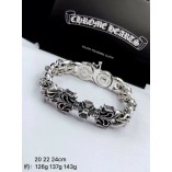 Chrome Hearts Piping Lobster Chain Body Double Clasp Bracelet