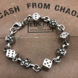 Chrome Hearts Cross Flower dice Bracelet