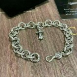 Chrome Hearts Cross Diamond Pendant Bracelet